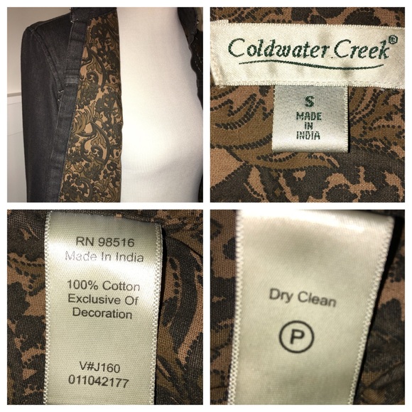 Coldwater Creek embellished cotton jacket - Picture 4 of 4